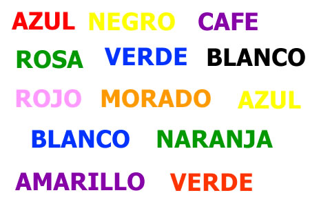 Colores Palabras