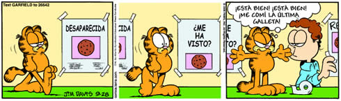 Tira Comica de Garfield