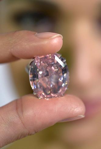 The Pink Star diamond is presented