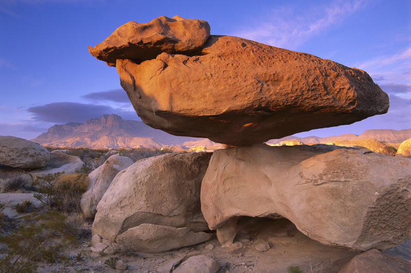 El Capitan and Balanced Rock, Guadalupe Mountains National Park, Texas