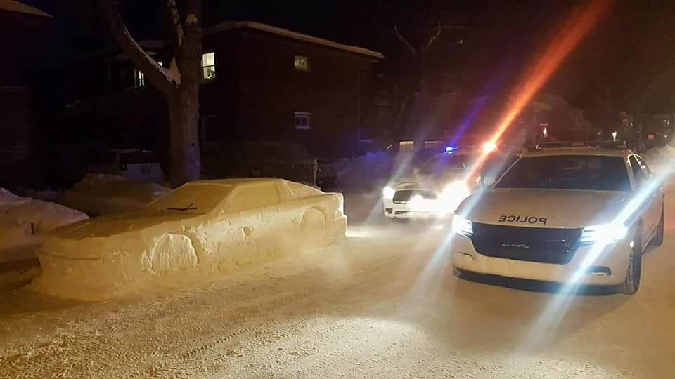 policia multa auto nieve 2