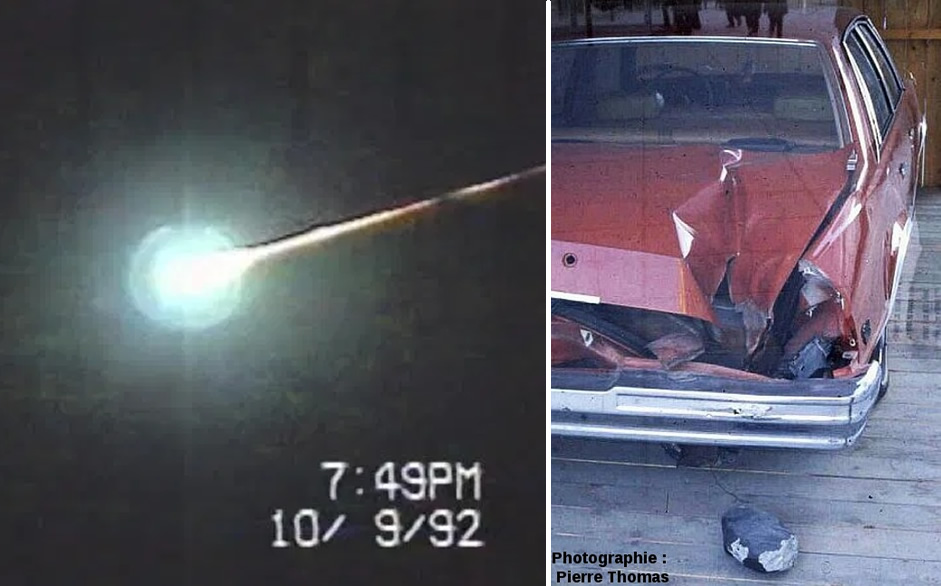 El 9 de octubre de 1992 impactó un meteorito sobre un Chevy en