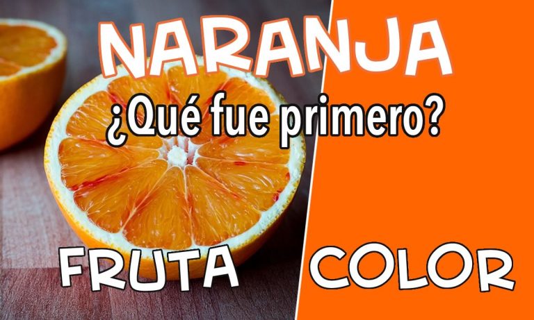 naranja color o fruta