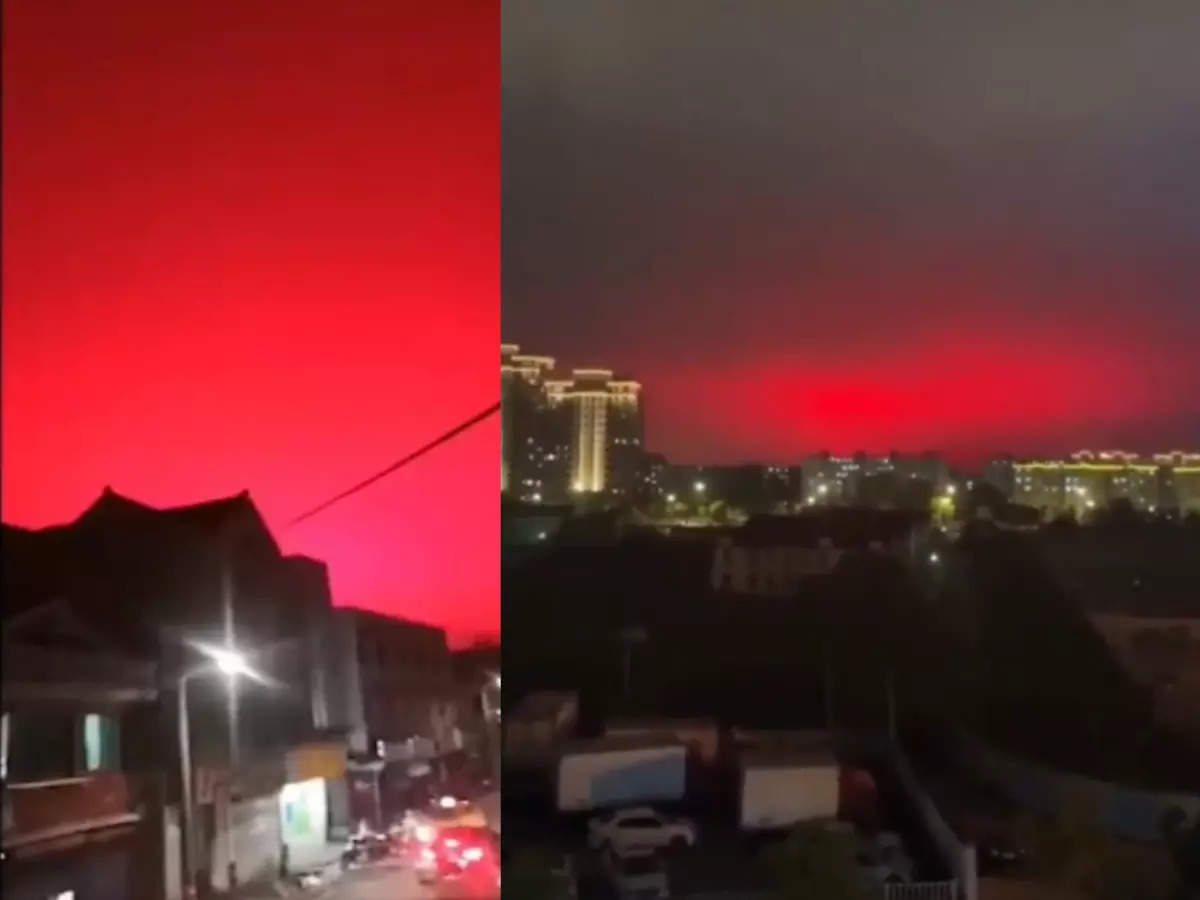 Cielo rojo en China 2022