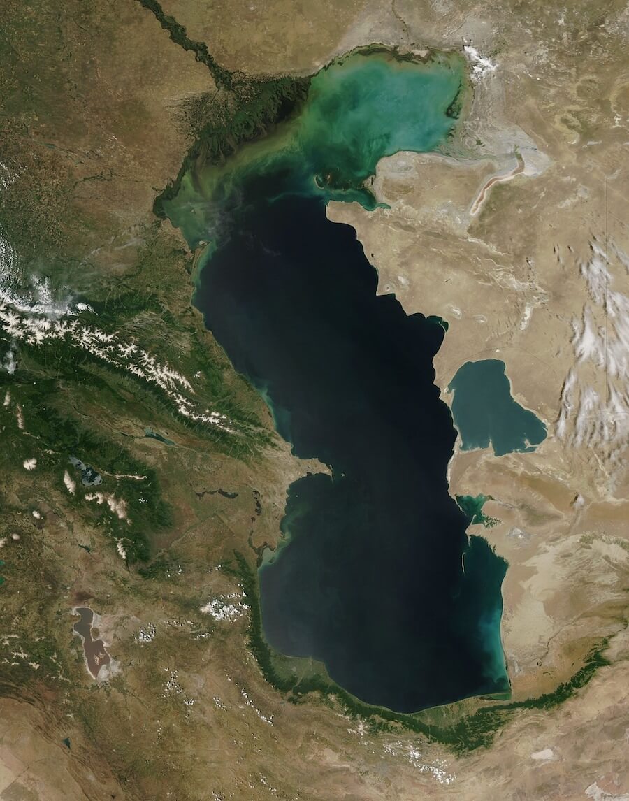 mar caspio, el lago más grande del mundo