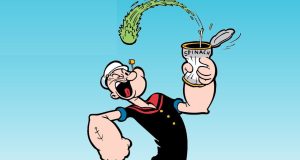 Popeye come espinacas